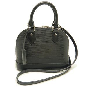 Louis Vuitton Alma BB Epi Handbag Black